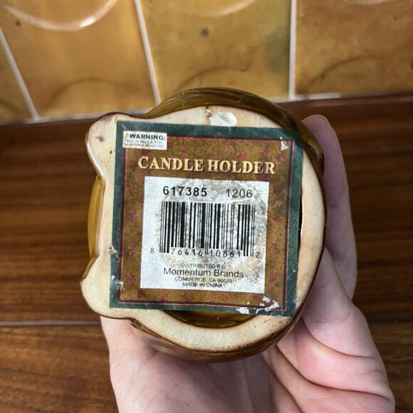 Vintage Momentum Ceramic Owl Candle Tea Light Candle Holder - Picture 7 of 10